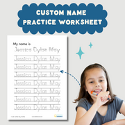 Digital - Custom Name Practice Worksheet