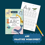Instant Download ABC Tracing Worksheet