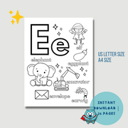 Instant Download_Alphabet Coloring Pages